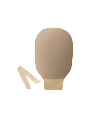 Poche vidable 2 pièces Hollister New Image avec fermeture à pince Beige - 10 par boîte, Rouge - 57 mm, 23 cm (9") - SANS FILTRE