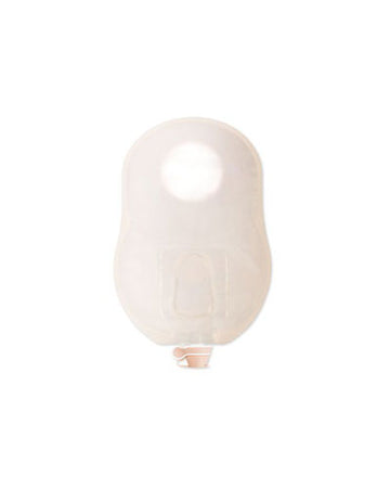 Poche d'urostomie Hollister New Image 2 pièces - 10 par boîte, VERTE - 44MM, TRANSPARENTE - 23CM (9")
