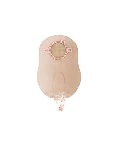 Hollister New Image 2-Piece Urostomy Pouch - Enhanced Design - 10 per box, RED - 57MM, ULTRA CLEAR - 23CM (9")