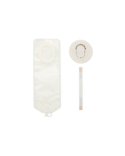 Hollister Pouchkins 1-Piece Newborn Drainable Pouch Flat SoftFlex Barrier - 15 per box, CUT TO FIT - 35X22MM (NO STARTER HOLE), 6 1/2" (16 CM) - ULTRA CLEAR