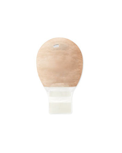 Hollister Premier 1-Piece Mini 7" Drainable Pouch with Lock 'n Roll Closure Flat SoftFlex Barrier - 20 per box, CUT TO FIT- UP TO 55MM (2 1/8"), BEIGE - - 0