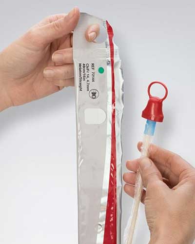 Hollister VaPro No Touch F-Style Intermittent Catheter 12FR 16" (40CM) - 30 per Box