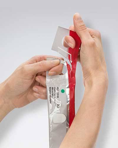 Hollister VaPro No Touch F-Style Intermittent Catheter 12FR 16" (40CM) - 30 per Box