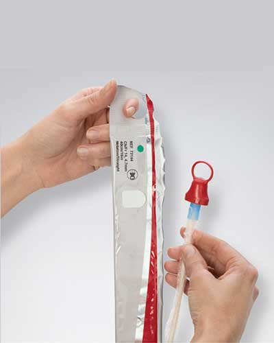 Hollister VaPro No Touch F-Style Intermittent Catheter 12FR 16" (40CM) - 30 per Box