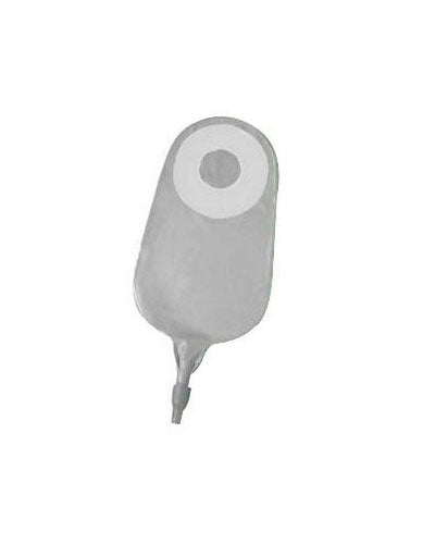 Marlen E-Z Drain Reusable Urostomy Pouch - 5 per package, CLEAR, LARGE 10" (25CM) 600ML - NO FILTER