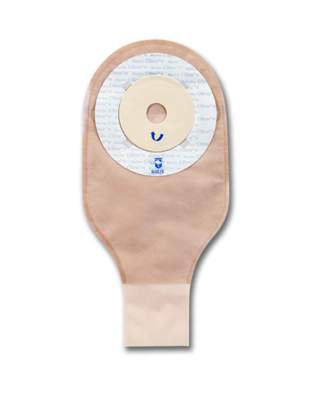 Marlen UltraLite 1-Piece Drainable Pouch with Snap-Lok Pouch Closure with SkinShield Barrier with No Filter - 10 per box, TRANSPARENT, SHALLOW CONVEXITY - 1/2" (12MM) - 0