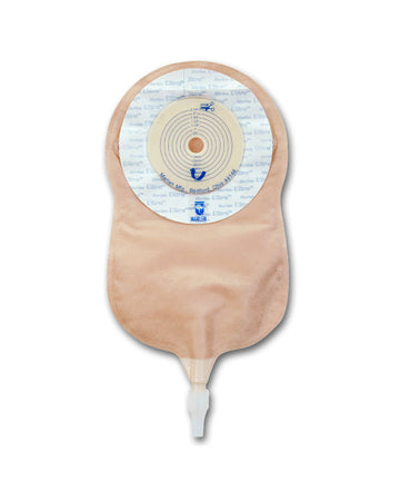 Poche d'urostomie monopièce UltraLite Marlen avec protecteur cutané SkinShield sans filtre - 10 par boîte, TRANSPARENTE, PLATE - 5⁄8" (16MM)