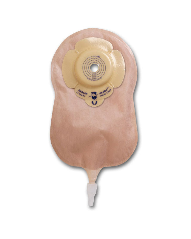 Marlen UltraMax Deep 1-Piece Urostomy Pouch with AquaTack Barrier and No Filter - 5 per box, TRANSPARENT, DEEP CONVEXITY - 1" (25MM) - 0
