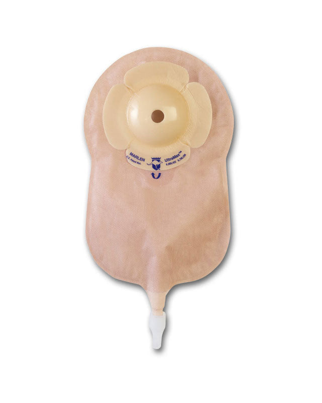 Marlen UltraMax Deep 1-Piece Urostomy Pouch with AquaTack Barrier and No Filter - 5 per box, TRANSPARENT, DEEP CONVEXITY - 5⁄8" (16MM)