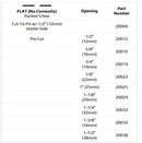 Marlen UltraMax Gemini 2-Piece Flange - 5 per box, FLAT, 3/4" (19MM)-5