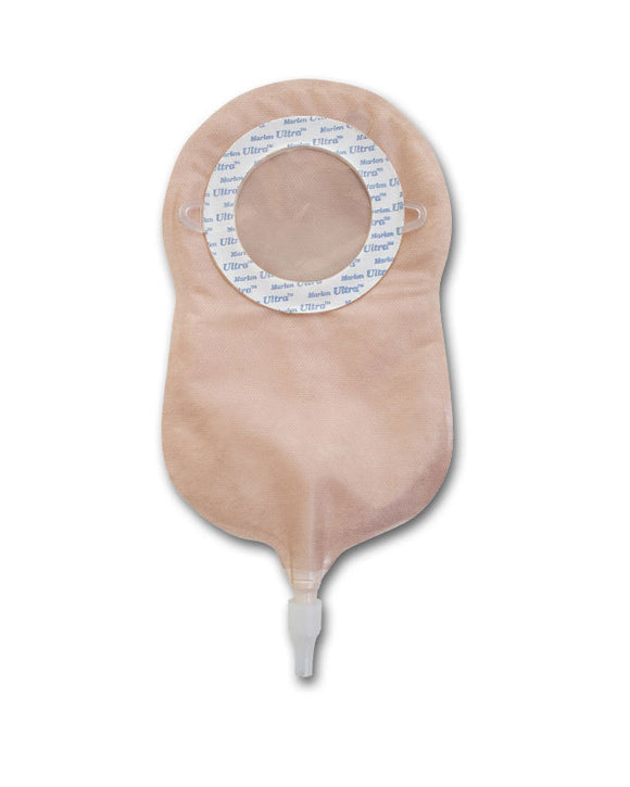 Marlen UltraMax Gemini 2-Piece Urostomy Pouch - 10 per box, OPAQUE WITH KWICK-VIEW