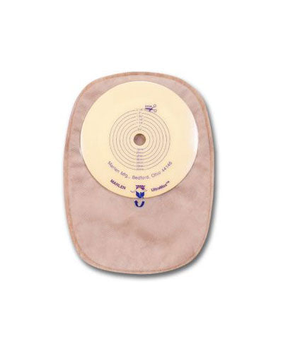 Marlen UltraMax 1-Piece Closed Pouch with AquaTack Barrier and No Filter - 5 per box, OPAQUE WITH KWICK-VIEW, SHALLOW CONVEXITY - CUT TO FIT - 1/2"-1 1/2" (12-38MM)