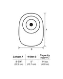 Marlen UltraMax 1-Piece Closed Pouch with AquaTack Barrier and No Filter - 5 per box, TRANSPARENT, SHALLOW CONVEXITY - CUT TO FIT - 1/2"-1 1/2" (12-38MM)-7