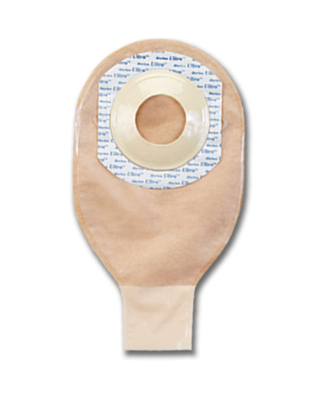 Marlen Ultra Extra 1-Piece Drainable Pouch Snap-Lok Pouch Closure with SkinShield Barrier with No Filter - 10 per box, OPAQUE WITH KWICK-VIEW, FLAT - CUT TO FIT - 1 7/8"-3" (48-76MM)