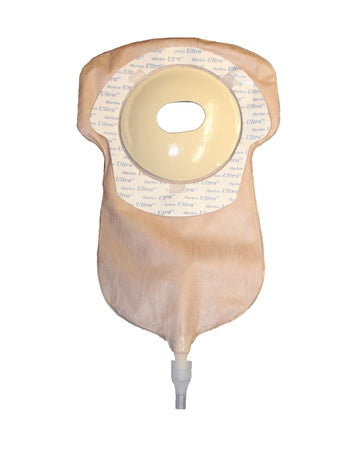 Poche d'urostomie monobloc Marlen Ultra Extra avec barrière SkinShield sans filtre - 10 par boîte, TRANSPARENT, CONVEXE - 57MM (2 1/4")