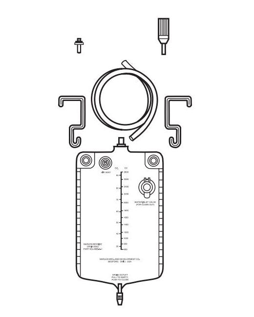 Marlen Urinary Bedside Drainage Kit w/connector & washer - 1 each