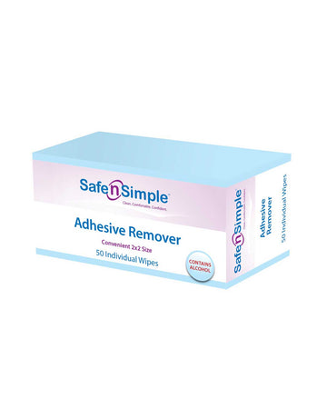 Dissolvant adhésif Safe n Simple (à base d'alcool) - 50 par boîte