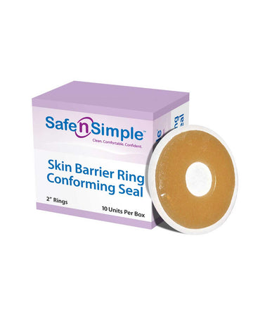 Protecteurs cutanés adhésifs adaptables Safe n Simple, 10 cm de diamètre - 10 par boîte
