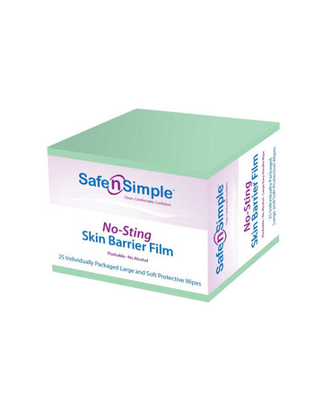 Lingettes Protectrices Cutanées Sans Picotement Safe n Simple - 25 par boîte