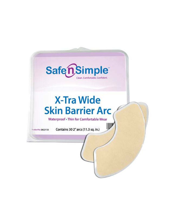 Safe n Simple Skin Barrier Arc  - 30 per package, 1" WIDE (STANDARD)