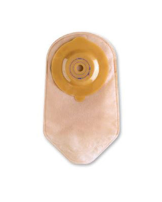 Salts Confidence Convex Supersoft 1-piece urostomy pouch - 10 units per box, 13-25MM (1/2"-1"), STANDARD, BEIGE WITH TRANSPARENT OVERLAP