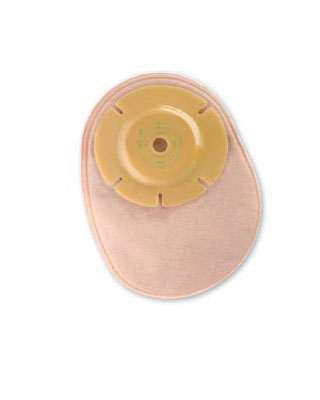 Salts CONFIDENCE NATURAL SOFT CONVEXITY 1-piece CLOSED pouch - 10 units per box, 41MM (1 5/8"), STANDARD, BEIGE WITH TRANSPARENT OVERLAP