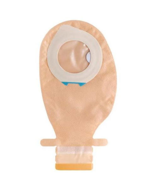 Salts Harmony Duo 2-piece drainable pouch - 30 units per box, STANDARD, BEIGE WITH TRANSPARENT OVERLAP, 13-32 FLANGES