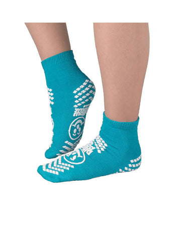 Chaussettes-pantoufles Terries Pillow Paws - 1 paire, ADULTE 5-7 (BLEU-VERT)