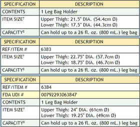 Urocare Fabric Leg Bag Holder Upper Large - 1 Each - 0