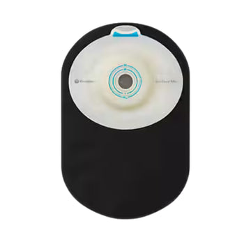 Coloplast SenSura Mio Noir Poche fermée 1 pièce, Maxi, Convexe souple, prédécoupée 10-50mm - 10 par boîte
