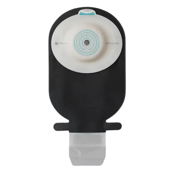 Coloplast SenSura Mio Black 1-Piece Drainable Pouch, Maxi, Convex Deep, Cut to Fit 15-33mm - 10 per Box