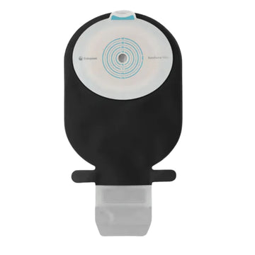 Coloplast SenSura Mio Noir Poche Vidable 1 pièce, Midi, Plane/Non Convexe, Découpe à adapter 10-55mm - 10 par boîte